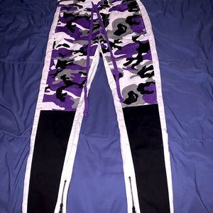 Purple camo pants
